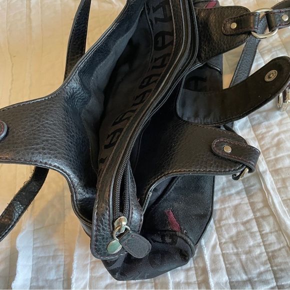 Etienne Aigner leather
 purse w/zipper and magnetic latch closure. 3 sections - Picture 7 of 16